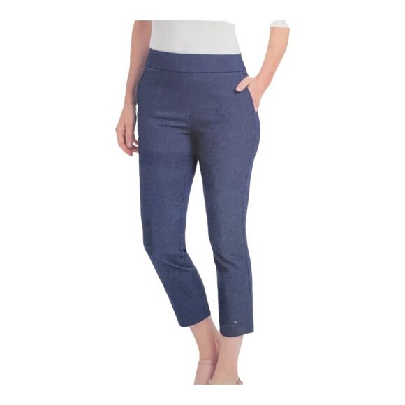 NEW Hilary Radley Pull-On Capris | Blue - Picture 1 of 8